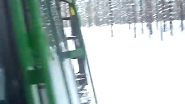 трасса зимой