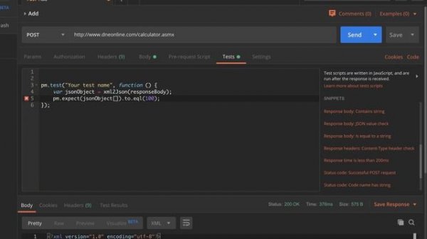 Make SOAP requests from Postman + Web Service Testing