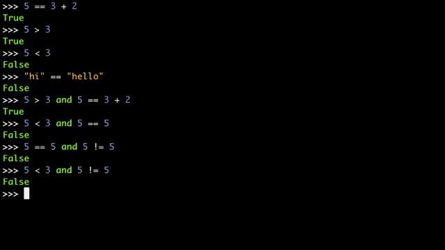 Using Python's and Operator смотреть онлайн