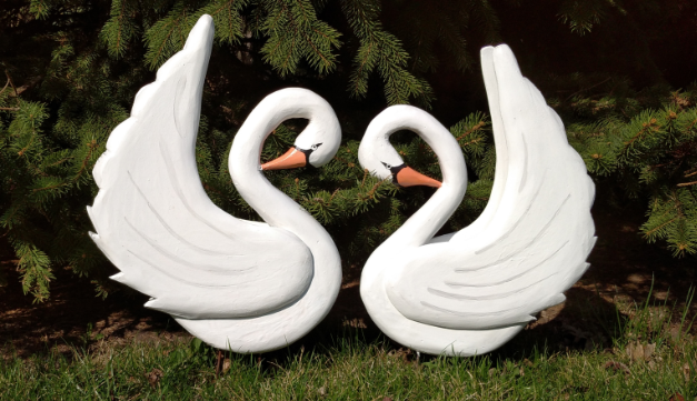 Лебеди для сада своими руками смотреть онлайн