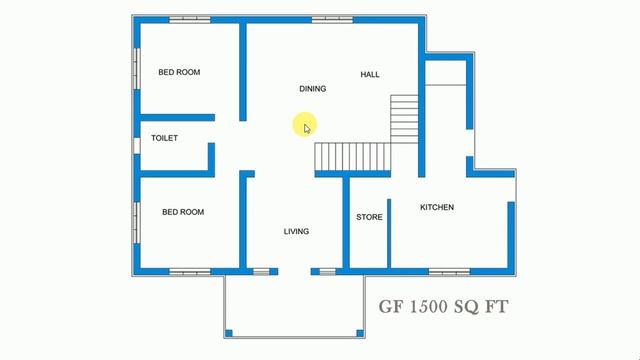 17 x 16 Modern house plan with 3d elevation смотреть онлайн