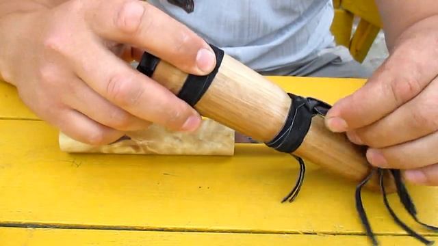 Нож якутский с деревянными ножнами. смотреть онлайн
