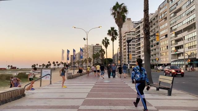 【4K】WALK Rambla MONTEVIDEO Uruguay 4k Video UY Travel Vlog