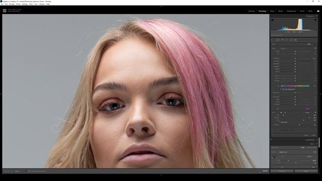 Change Hair and Eye Colour in Lightroom смотреть онлайн