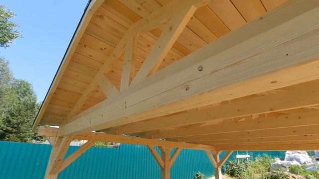 Обзор навеса своими руками 5 на 4 метра. смотреть онлайн