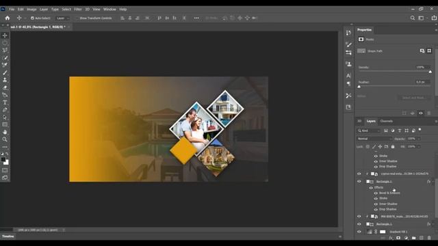 FREE PSD FILE - How To Make Impressive Banner in Photoshop For Real Estates смотреть онлайн