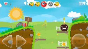 Новый КРАСНЫЙ ШАР младший. 2-7 УРОВНИ. Мультик ИГРА Bounce Tales Adventures Red Ball