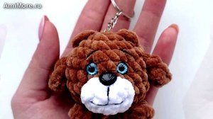 Амигуруми: схема Брелок мишка-кругляш. Игрушки вязаные крючком.