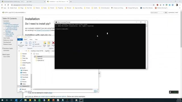 Installing PIP for Python on Windows смотреть онлайн