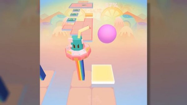 Rolling Sky Level 49 Delicacy Temptation 100% Clear - All Gems & Crowns