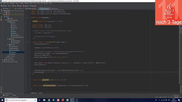JAVA FOR NOVICES #10 ✪ Aufbau einer Klasse ADVANCED смотреть онлайн