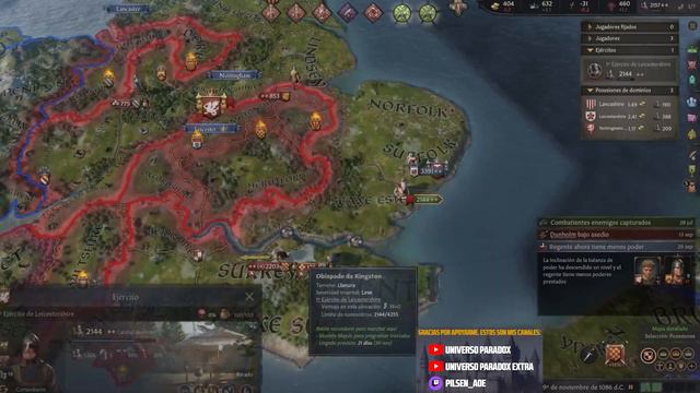 BRUTAL MP en INGLATERRA | 4 duques en busca del trono | Crusader Kings 3 смотреть онлайн