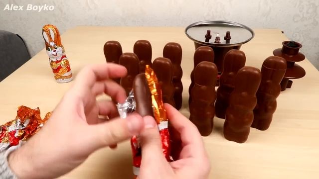 НОВЫЙ Мини-Фонтан! Фонтан из Шоколадных Зайцев! Что если сделать? Alex Boyko смотреть онлайн
