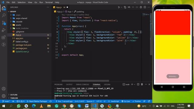 Layout with flex in React Native | Flex layout | React Native | Expo смотреть онлайн