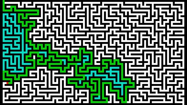 Maze solving with wall follower algorithm [right-hand rule] смотреть онлайн