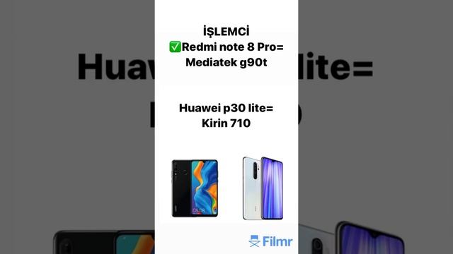 Huawei p30 lite (128gb) vs xiaomi redmi note 8 Pro (128gb) karşılaştırma смотреть онлайн