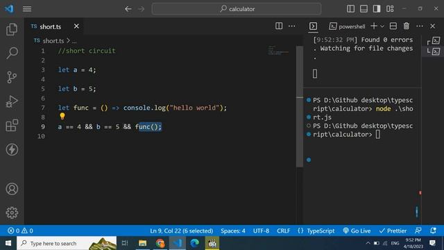 Short Circuiting | Mastering Short-Circuiting in TypeScript смотреть онлайн