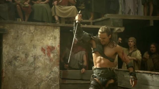 Gannicus | Gods Of The Arena | First Fight Vs Murmillo Gladiator 1080p смотреть онлайн