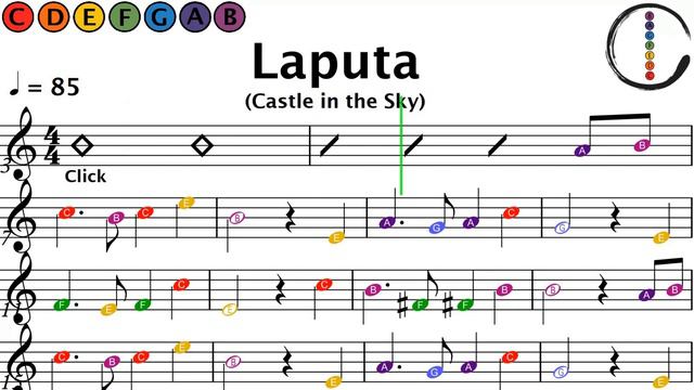 How to Play Laputa (Castle in the Sky) on Clarinet | Easy Beginner Sheet Music смотреть онлайн