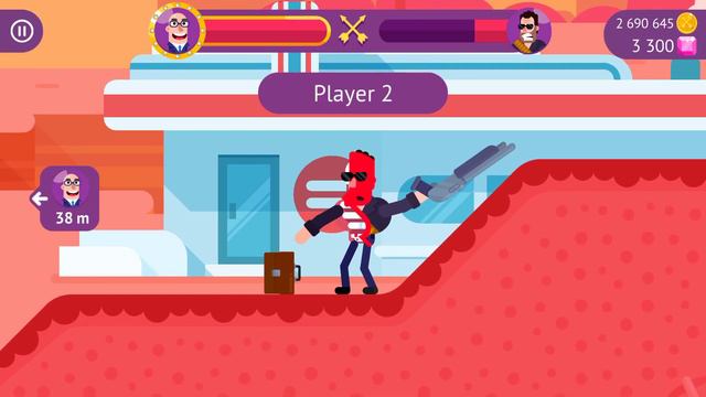 Bowmasters - INVESTOR Diamond Subscription  - TOURNAMENT - Gameplay Walkthrough