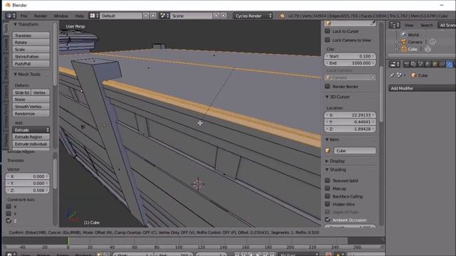 Blender 3d 2.79 SPEED MODELING 2017 смотреть онлайн