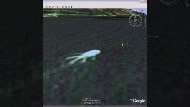 Loch Ness monster on Google Earth смотреть онлайн