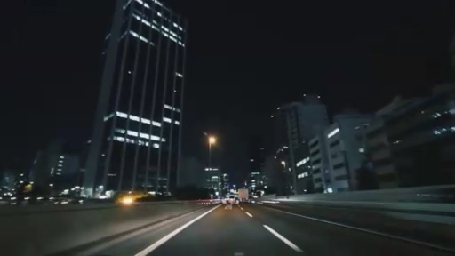 Night drive in Tokyo