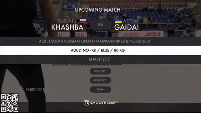 Усачев Артем 85кг NoGI Adult,  3е место   ACBJJ 2021 Краснодар