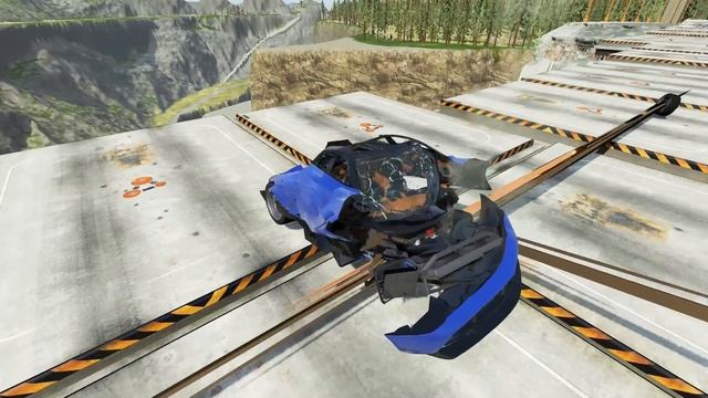 ПРЫГАЮЩИЙ МОСТ КРУШИТЕЛЬ! Какая машина сможет проехать? Beamng drive крушение машин. Гоша. смотреть онлайн