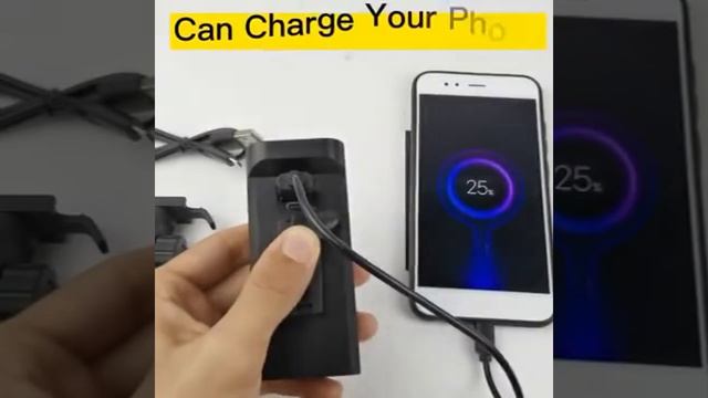 Велофонарь NEWBOLER с функцией повербанка с Алиэкспресс. смотреть онлайн