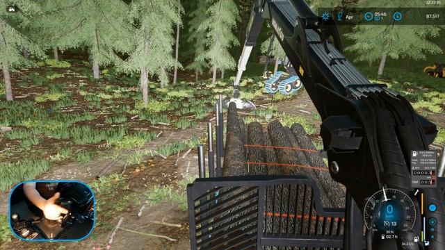 FS22 | Bear Rock Logging with Wheel and Joystick! #3 смотреть онлайн