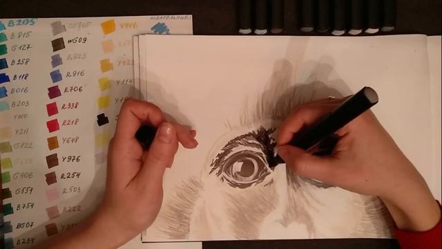 Скетч. Рисуем обезьянку. Художник DM. смотреть онлайн