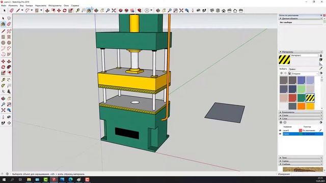 SketchUP. Вставка картинки, своя текстура смотреть онлайн