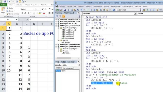 Excel Avanzado: Contadores y acumuladores смотреть онлайн