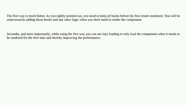 What is the best way to render component by condition in React? смотреть онлайн