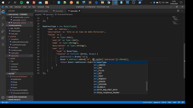 Como crear una GraphQL API con PHP y MYSQL (7/7) смотреть онлайн