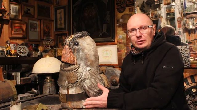 Steampunk Воробей.Прикольные вещи.Такое только у нас.wood handmade смотреть онлайн