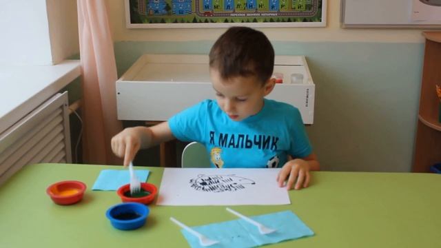 Рисование пластиковыми вилками смотреть онлайн