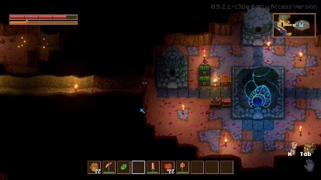 Fighting a Giant Slime in Core Keeper смотреть онлайн