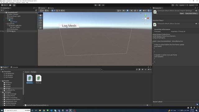 Save Editor Mesh As C# Procedural Mesh in Unity - Short Version смотреть онлайн
