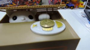 Копилка «Кошка-воришка в коробке