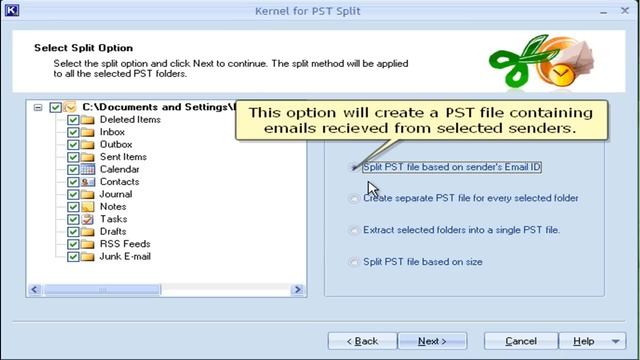 Split large Size PST to Fix 2GB File Size Limitation Issue Using Kernel for PST Split смотреть онлайн