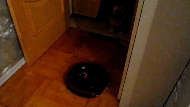 Робот-пылесос LG-VR6270LVM в работе.avi смотреть онлайн