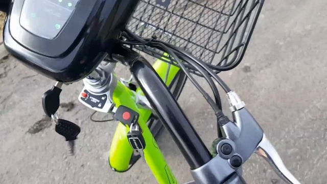 350 Watt Electric Bike With Pedals Scooter Moped With Basket смотреть онлайн
