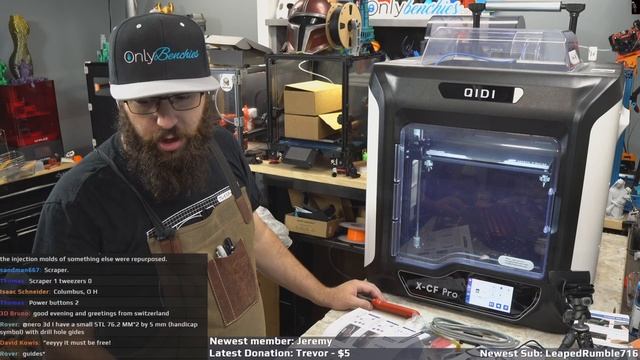 QIDI X-CF PRO - UNBOXING AND SETUP #3d #3dprinting #livestream