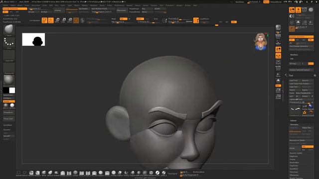 sculpt cyberpunk style character in zbrush смотреть онлайн