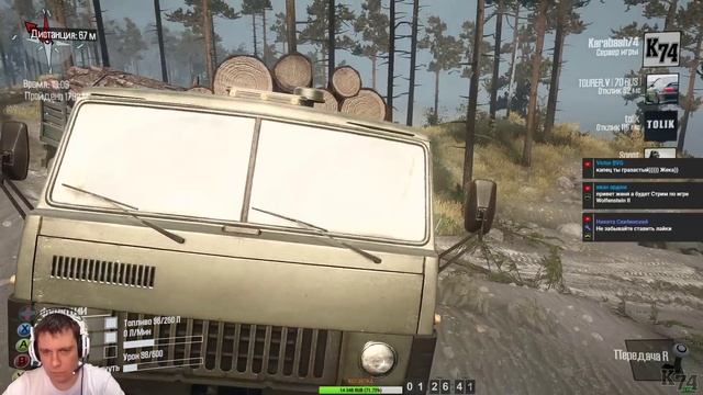 Spintires Mudrunner [ КАРТА: БОЛОТО ] Стрим смотреть онлайн