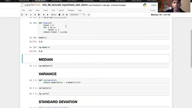 Info 98 Spring 2020 Lecture #5: Statistical Modeling with NumPy Part 2 смотреть онлайн