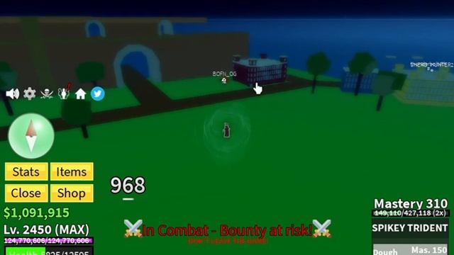 Bounty hunting with Flame and sharkman karate! ultimate fire and water combo! [blox fruits] смотреть онлайн