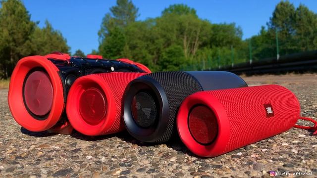 JBL Xtreme 2 + JBL Charge 4 + JBL Pulse 3 + JBL Flip 4 RED extreme BASS TEST !!! JBL Connect+ 100% смотреть онлайн